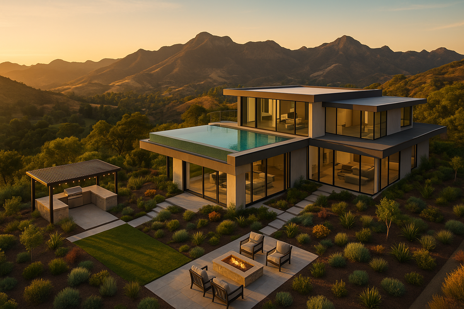 Illustration for "Custom Home Building in Agoura Hills: Expert Guide for California Homeowners"