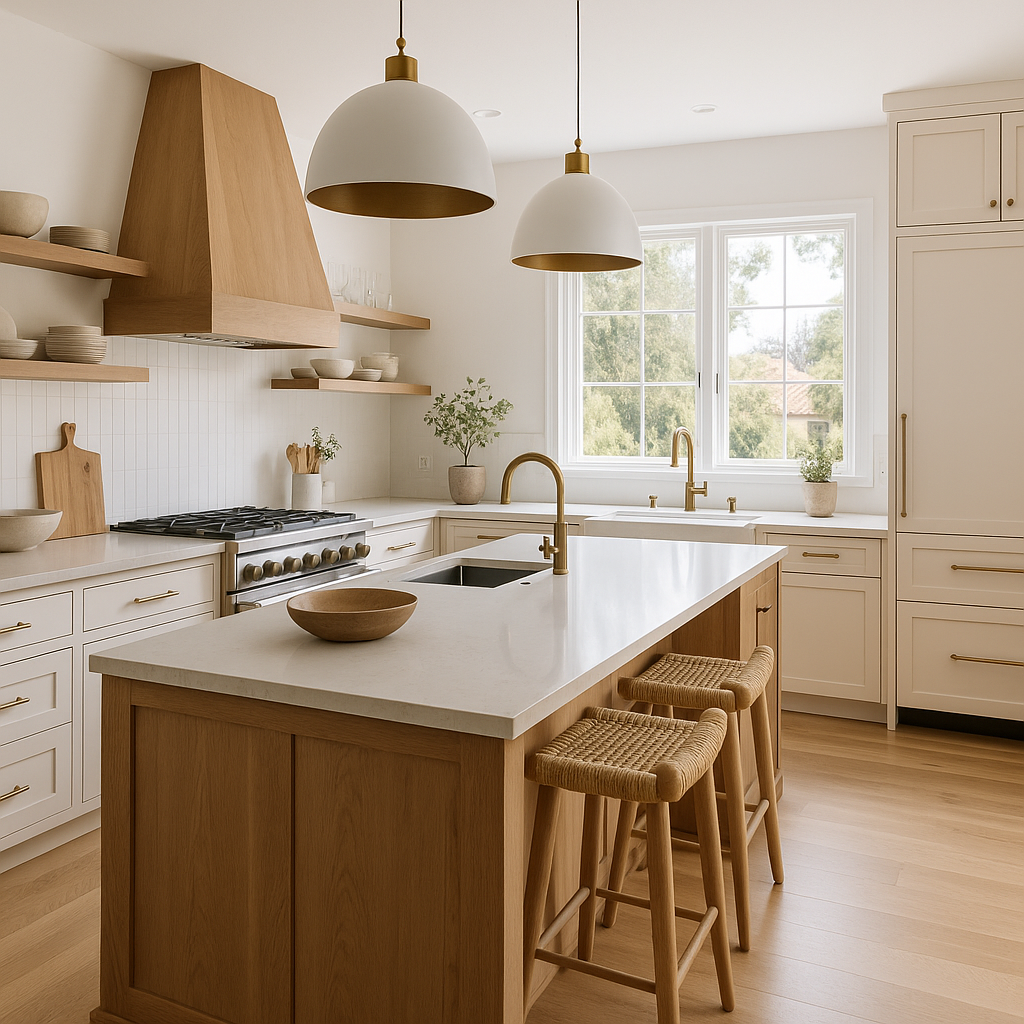 Final inspection of a remodeled kitchen in Culver City, featuring elegant finishes and city inspector's checklist.