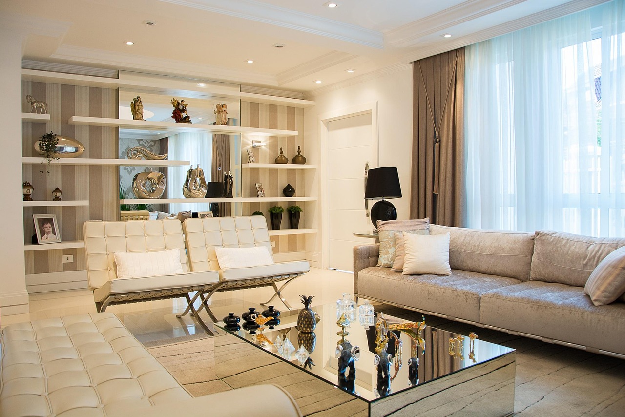 Open-concept living space in a fully remodeled Burlingame home with high-end finishes and modern design.