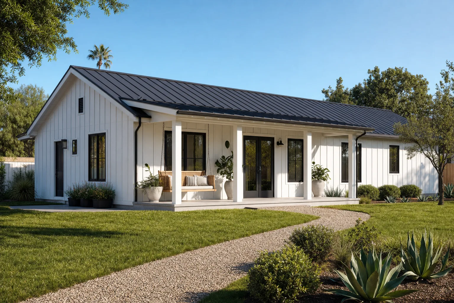 The 1200, 1200 sq ft site-built ADU, exterior (design concept rendering)