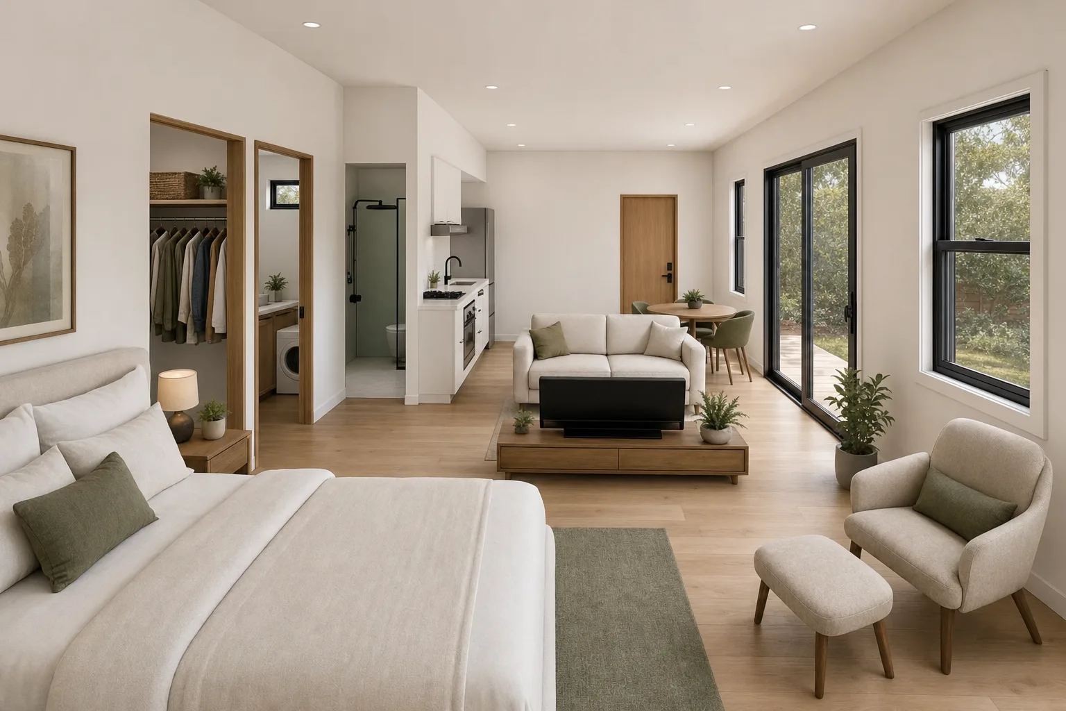 The Studio, bedroom (design concept rendering)