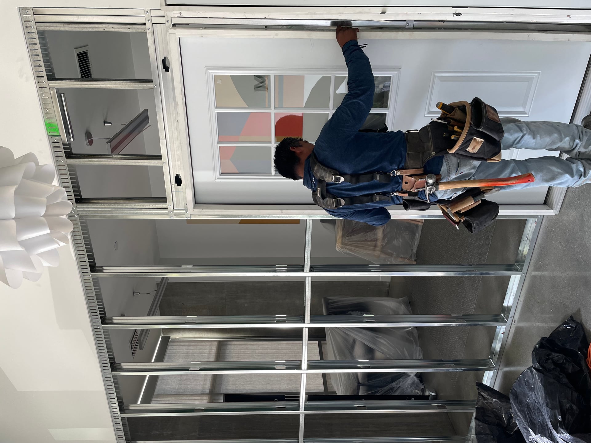 From architectural plan and engineering going through the permitting process to demo framing electrical insulation basically special insulation for the Music school, then Drywall fresh quote of Paint installing new doors and final touches